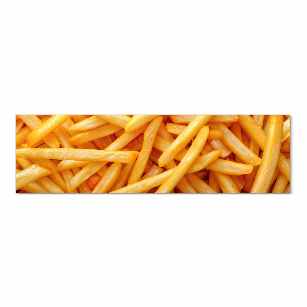 Pflegeleichter rutschfester Küchenläufer mit Motiv Pommes Frites in Frontansicht