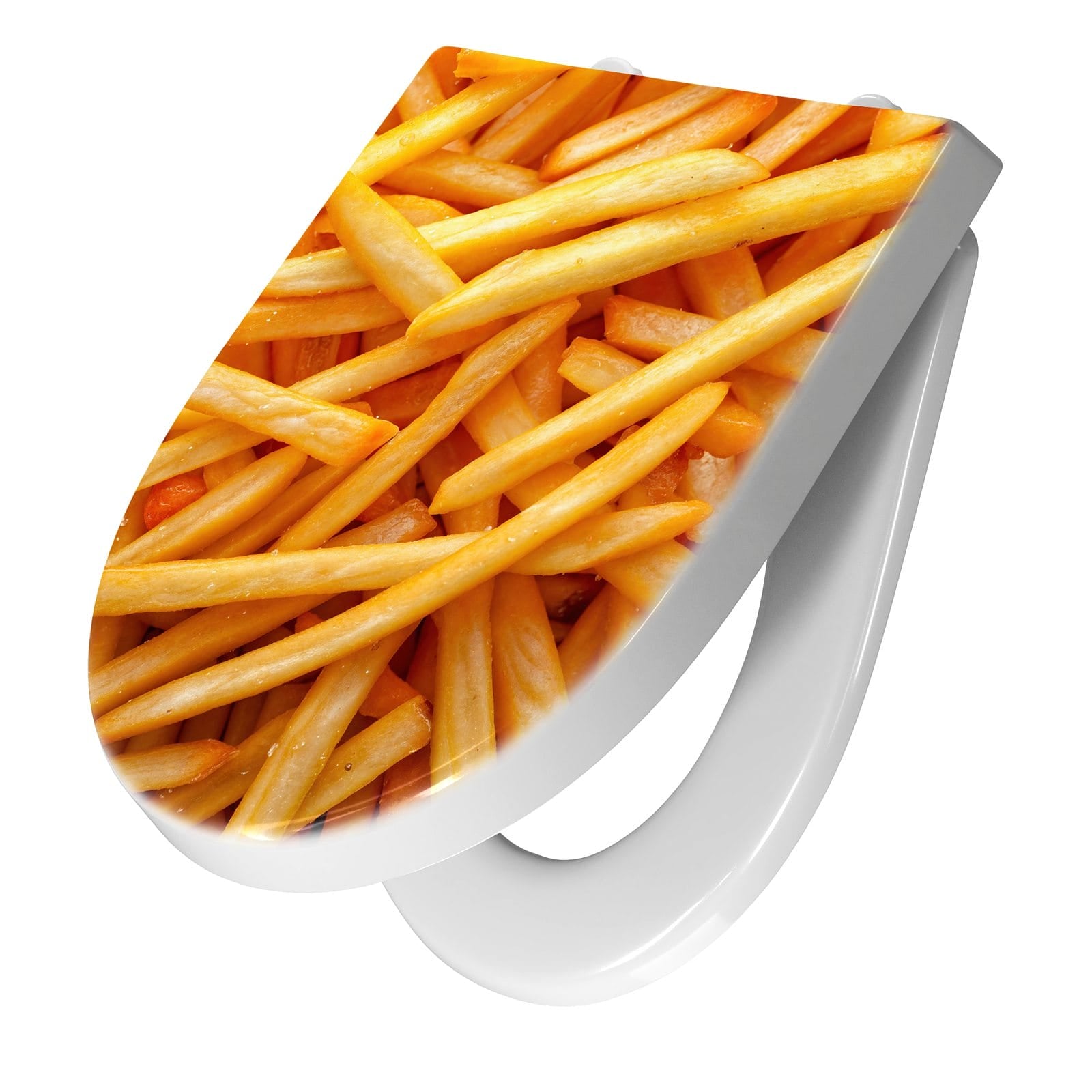 WC-Sitz mit Absenkautomatik Pommes Frites