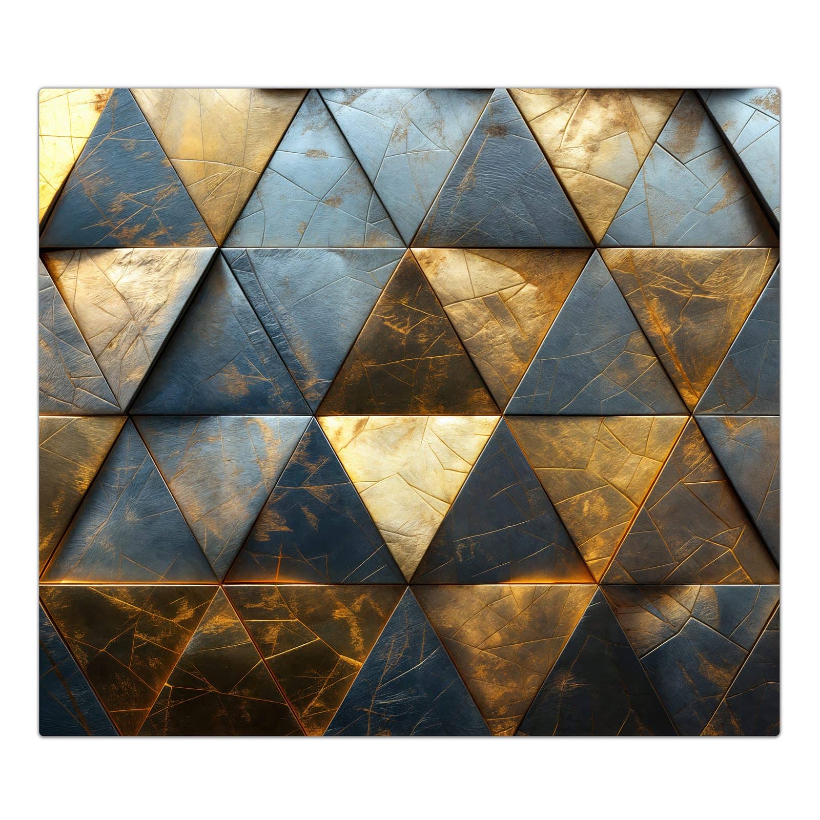 1-teilige Herdabdeckplatte mit Geometrische Wandkunst-Motiv in der Frontansicht #grösse_1-Teilig (60x52cm)