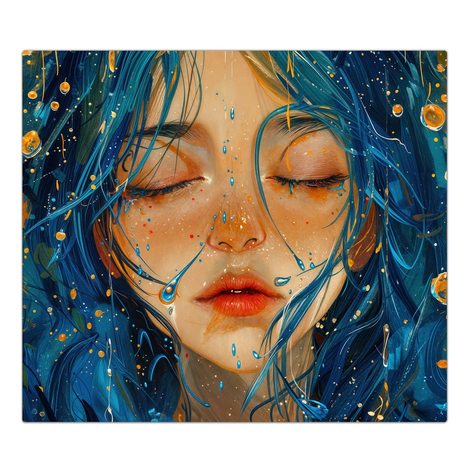 1-teilige Herdabdeckplatte mit Traumhafte Illusion-Motiv in der Frontansicht #grösse_1-Teilig (60x52cm)