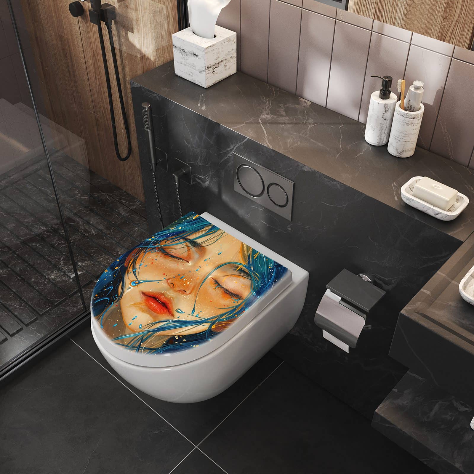 WC-Sitz mit Absenkautomatik Traumhafte Illusion