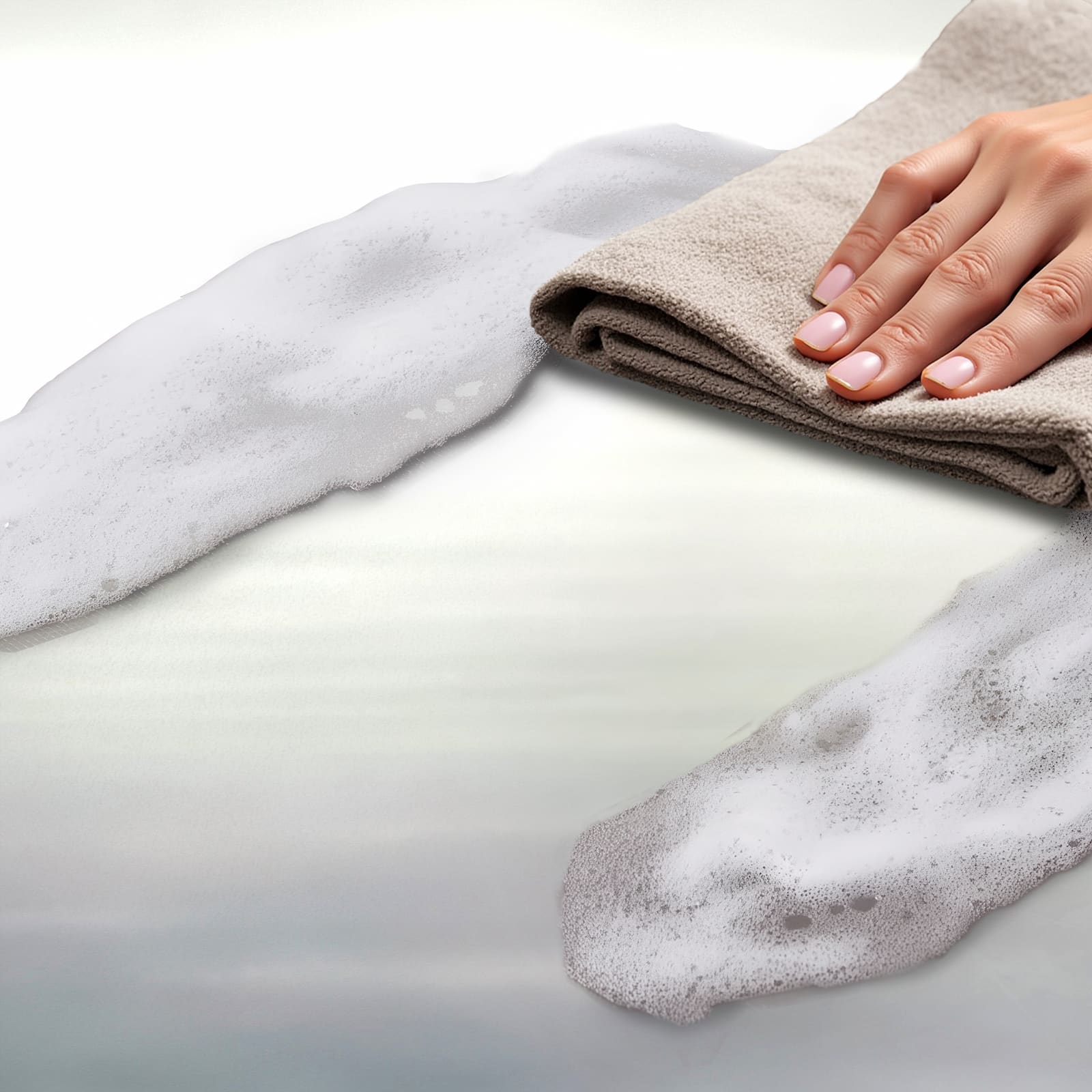 Rutschfester Küchenläufer mit Motiv Schwimmender Schwan, einfach zu reinigen und schützt den Boden