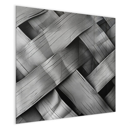 Magnettafel mit dem Motiv Graues Holzgeflecht