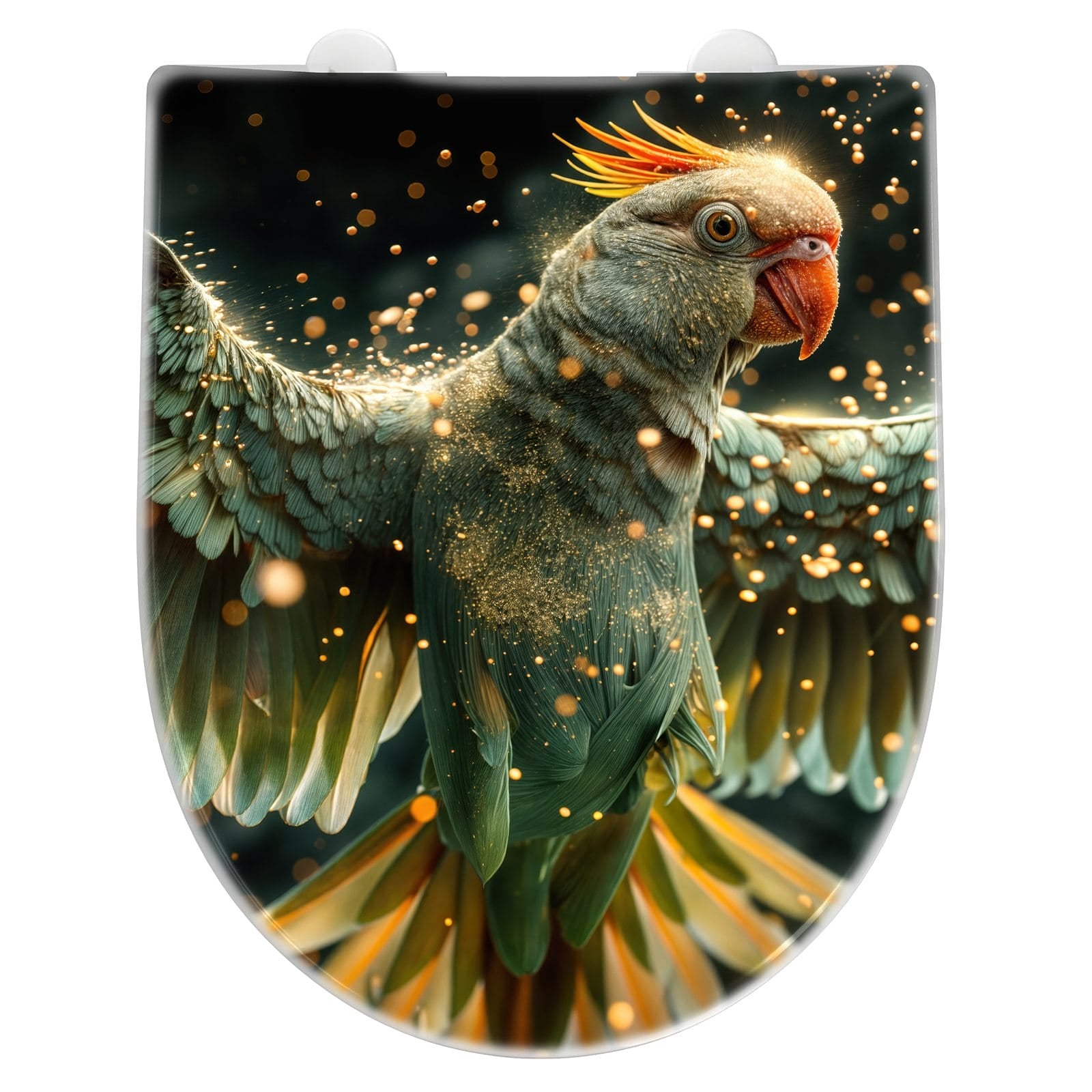 WC-Sitz mit Absenkautomatik Fliegender Papagei