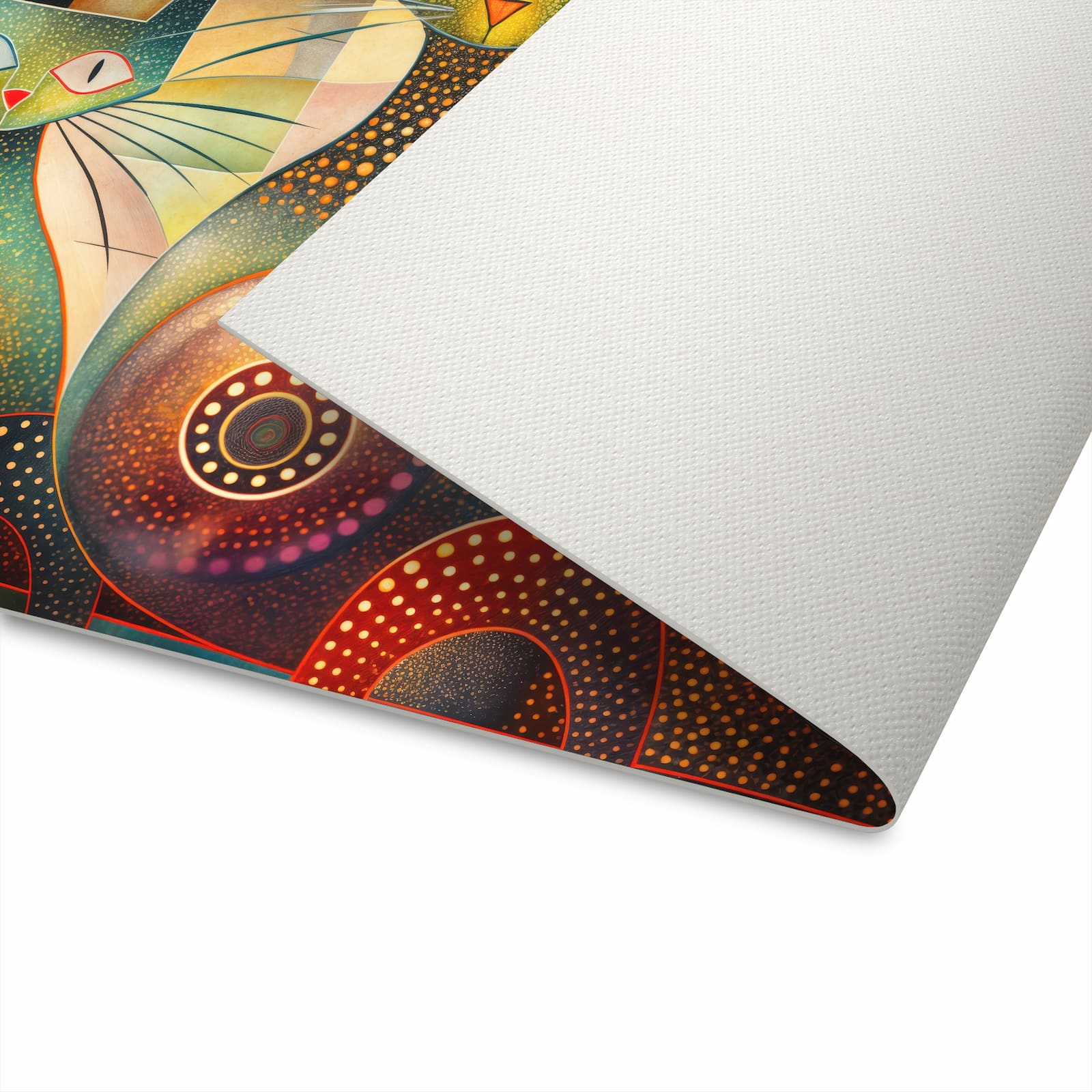 Strapazierfähiger Küchenläufer mit Motiv Katzenkunstwerk für die Unterseite