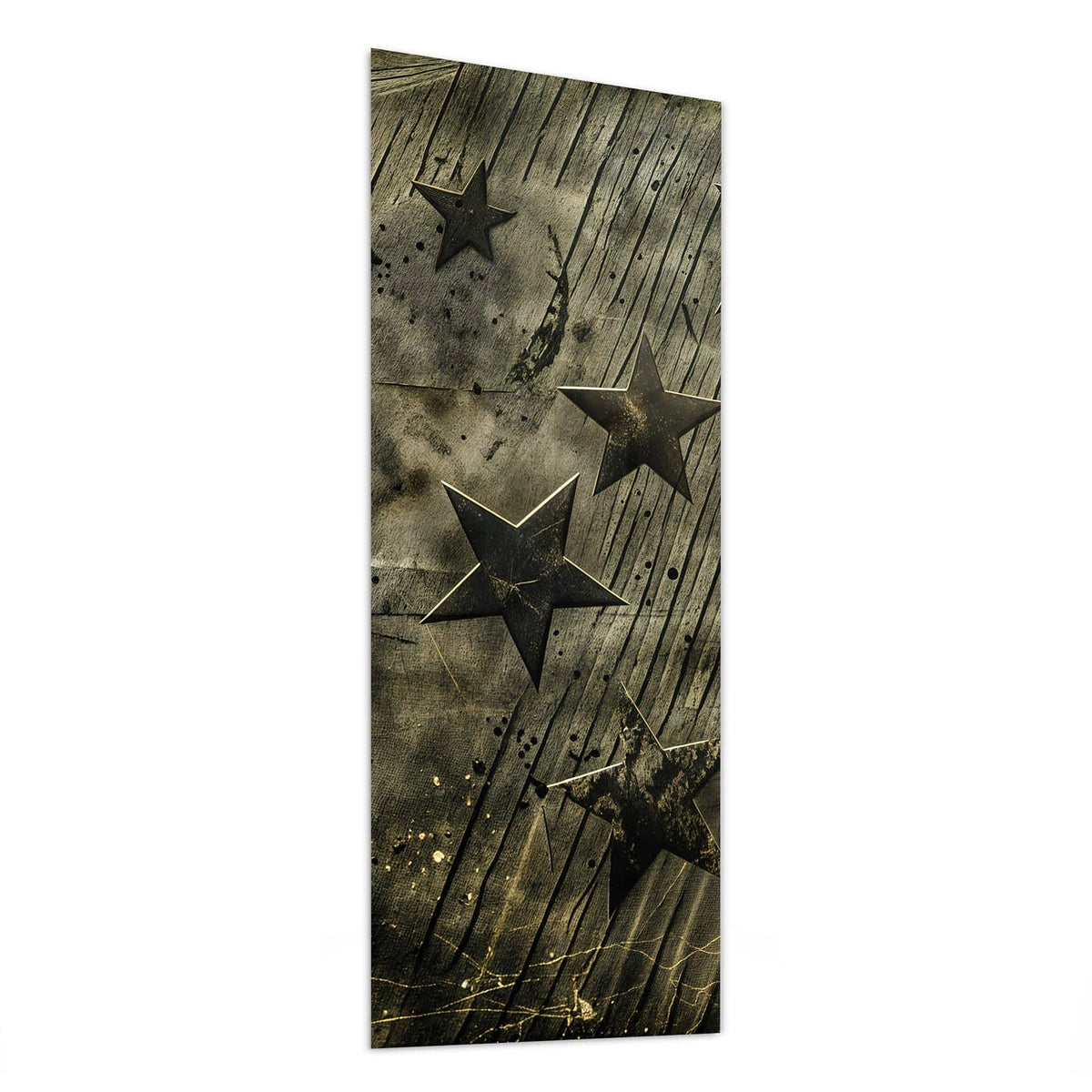 Glasbild Verwitterte Sterne von der Seite, 4 mm Echtglas