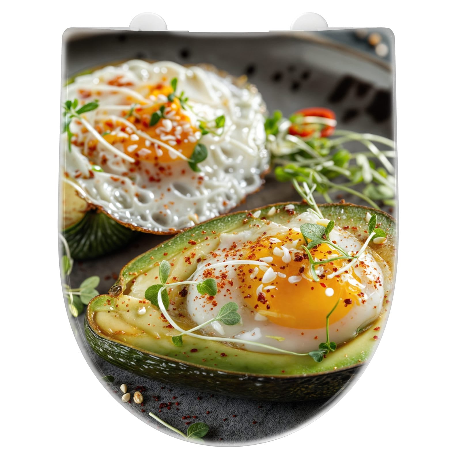 WC-Sitz mit Absenkautomatik Avocado Frühstück