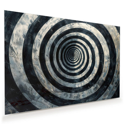 Wandbild mit dem Motiv Kreise in Schwarz-Weiß