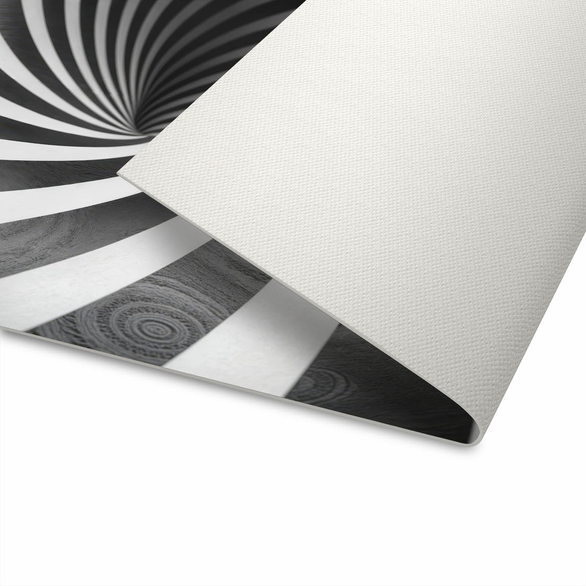 Geruchsneutraler waschbarer Küchenteppich mit Motiv Hypnotisches Muster auf Unterseite