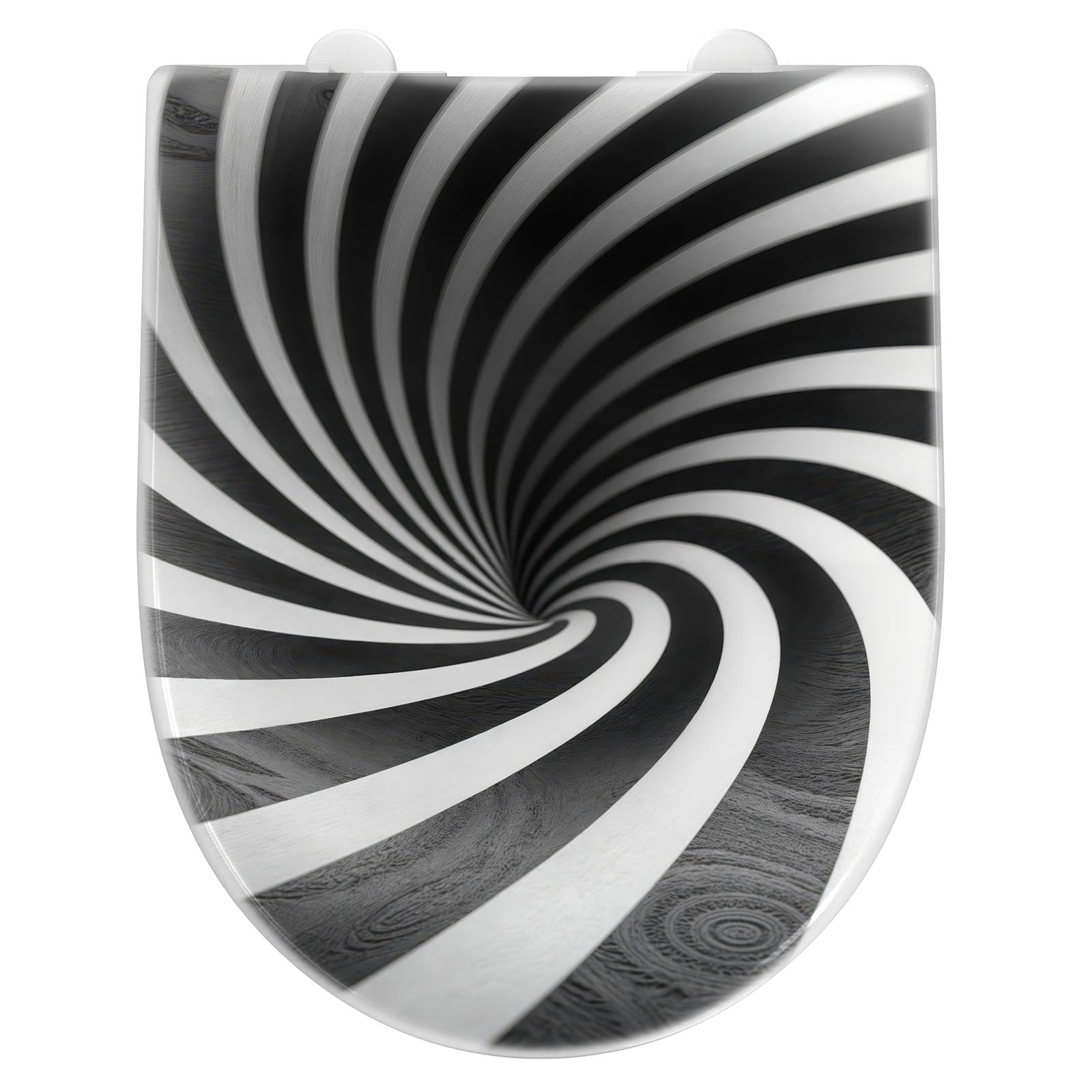 WC-Sitz mit Absenkautomatik Hypnotisches Muster