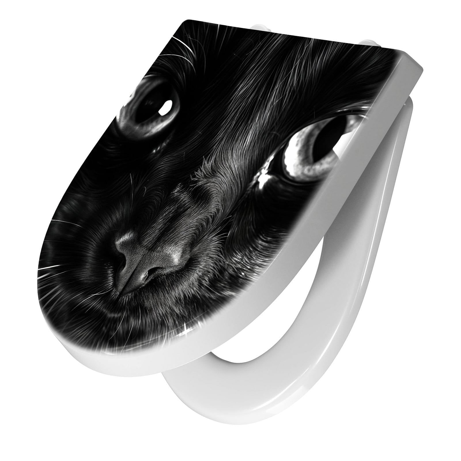 WC-Sitz mit Absenkautomatik Katzengesicht