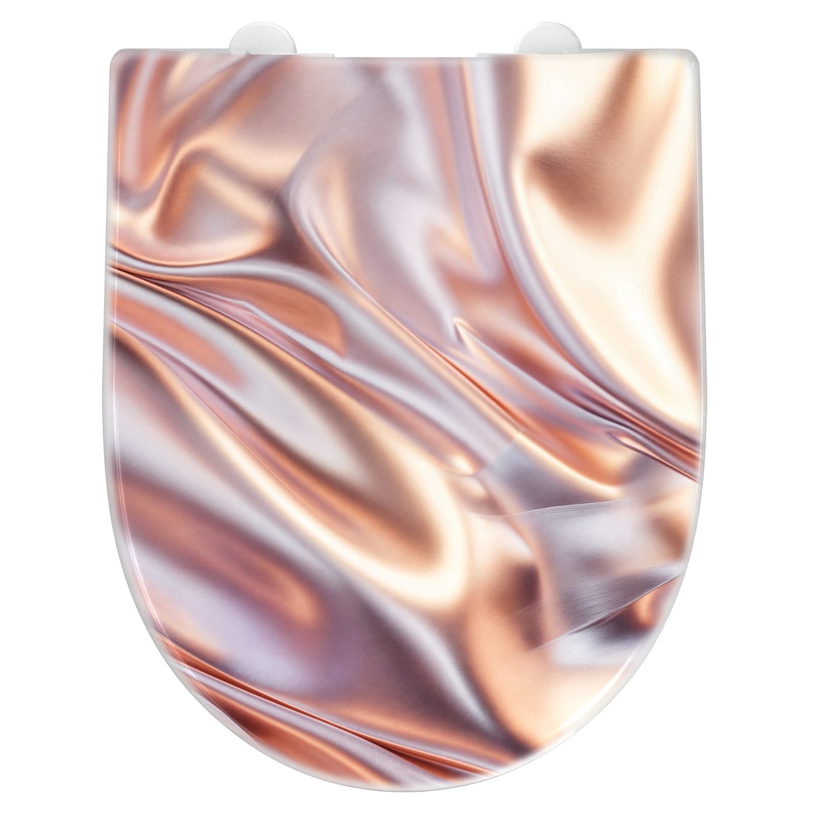 WC-Sitz mit Absenkautomatik Glänzender Stoff