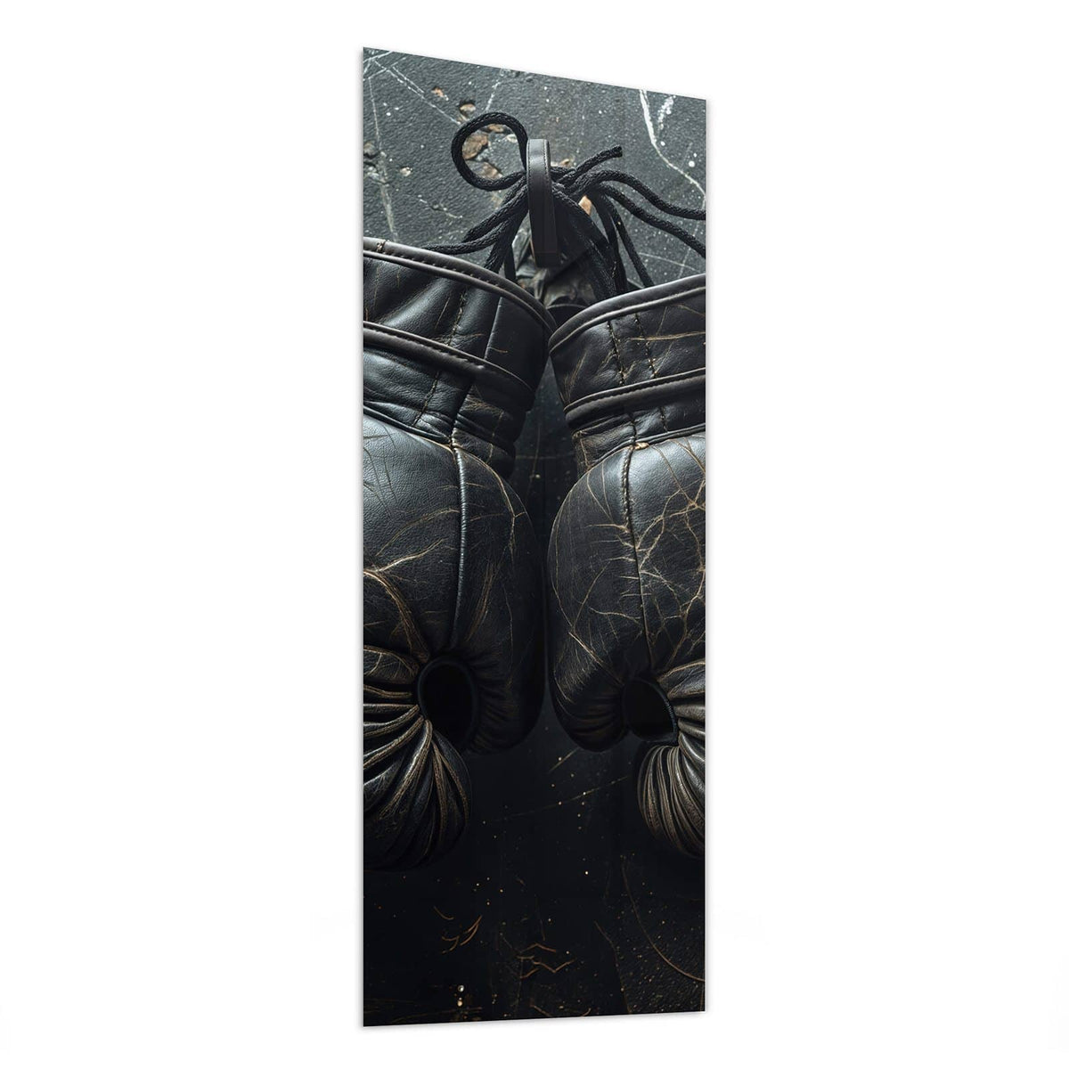 Glasbild Liegende Boxhandschuhe von der Seite, 4 mm Echtglas
