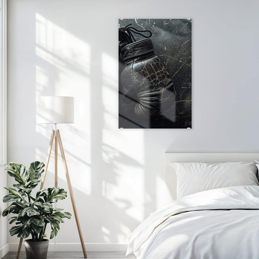 Maße Wandbild - Liegende Boxhandschuhe - Hochformat