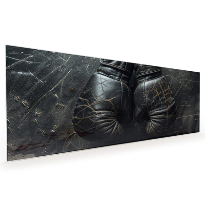 Küchenrückwand mit dem Motiv Liegende Boxhandschuhe