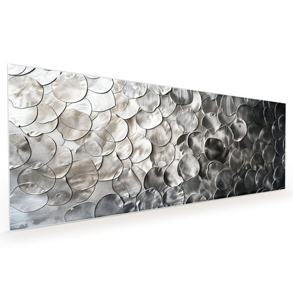 Küchenrückwand mit dem Motiv Silberne Schuppen