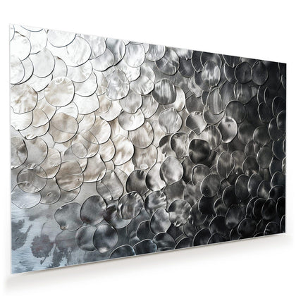 Wandbild mit dem Motiv Silberne Schuppen