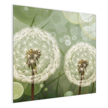 Magnettafel mit dem Motiv Zwei Pusteblumen