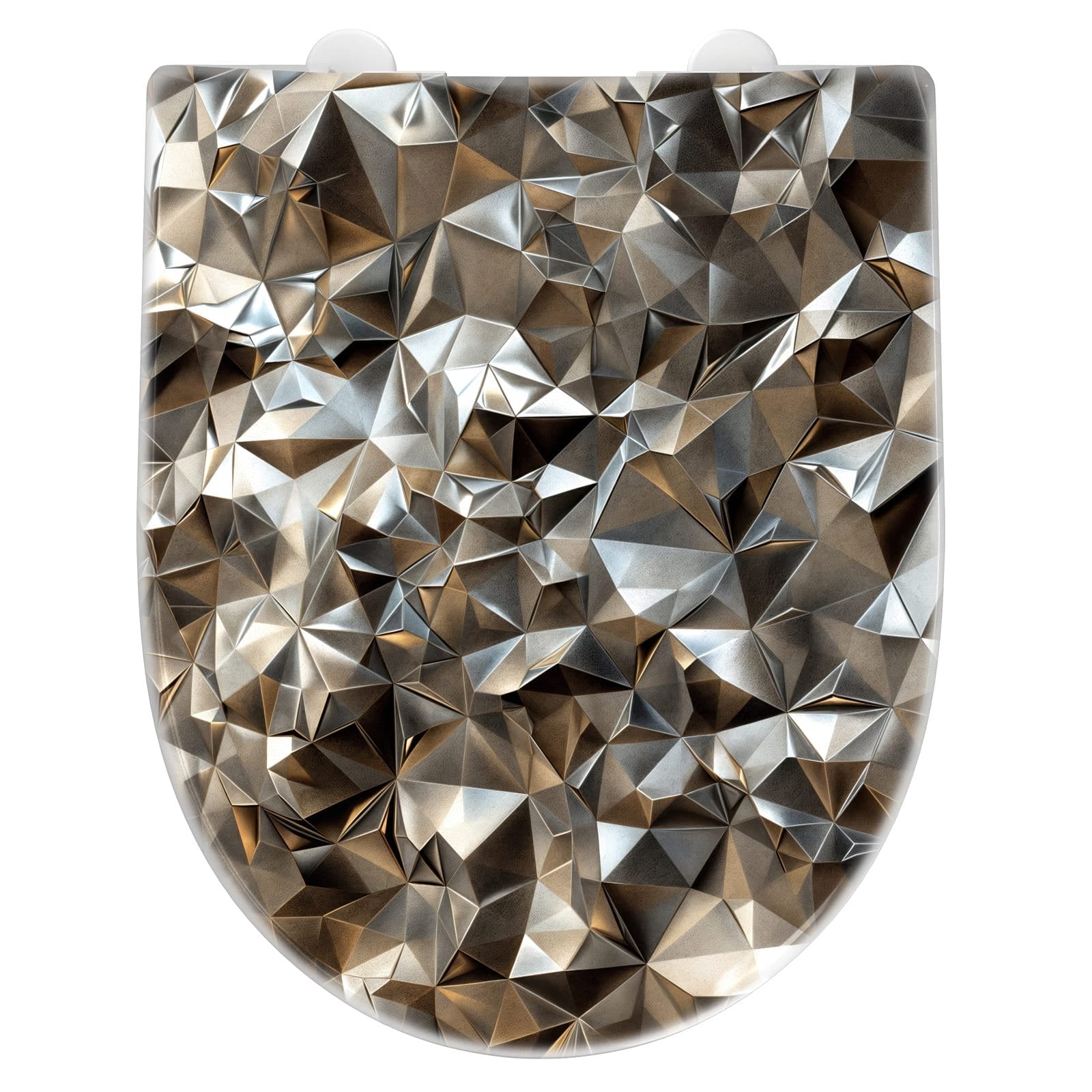 WC-Sitz mit Absenkautomatik Geometrisches Muster