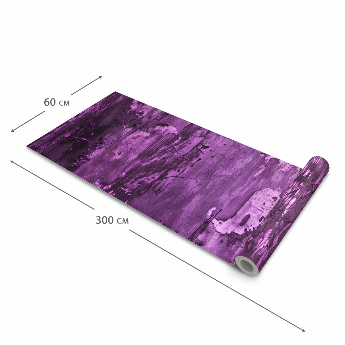 Pflegeleichter waschbarer Küchenläufer mit Motiv Abstrakte Wand in der Größe 60x90 cm