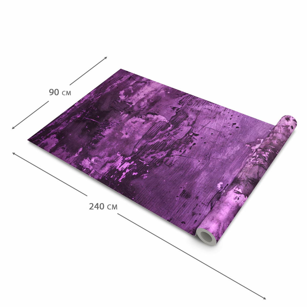 Waschbarer Teppich fürs Esszimmer mit Motiv Abstrakte Wand in der Größe 60x90 cm
