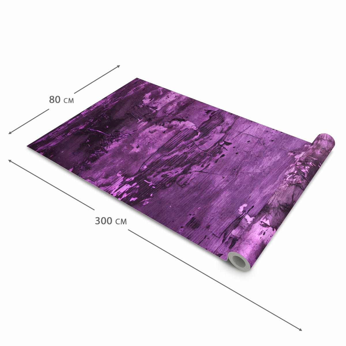 Hygienischer rutschfester Teppich mit Motiv Abstrakte Wand in der Grösse 60x90 cm