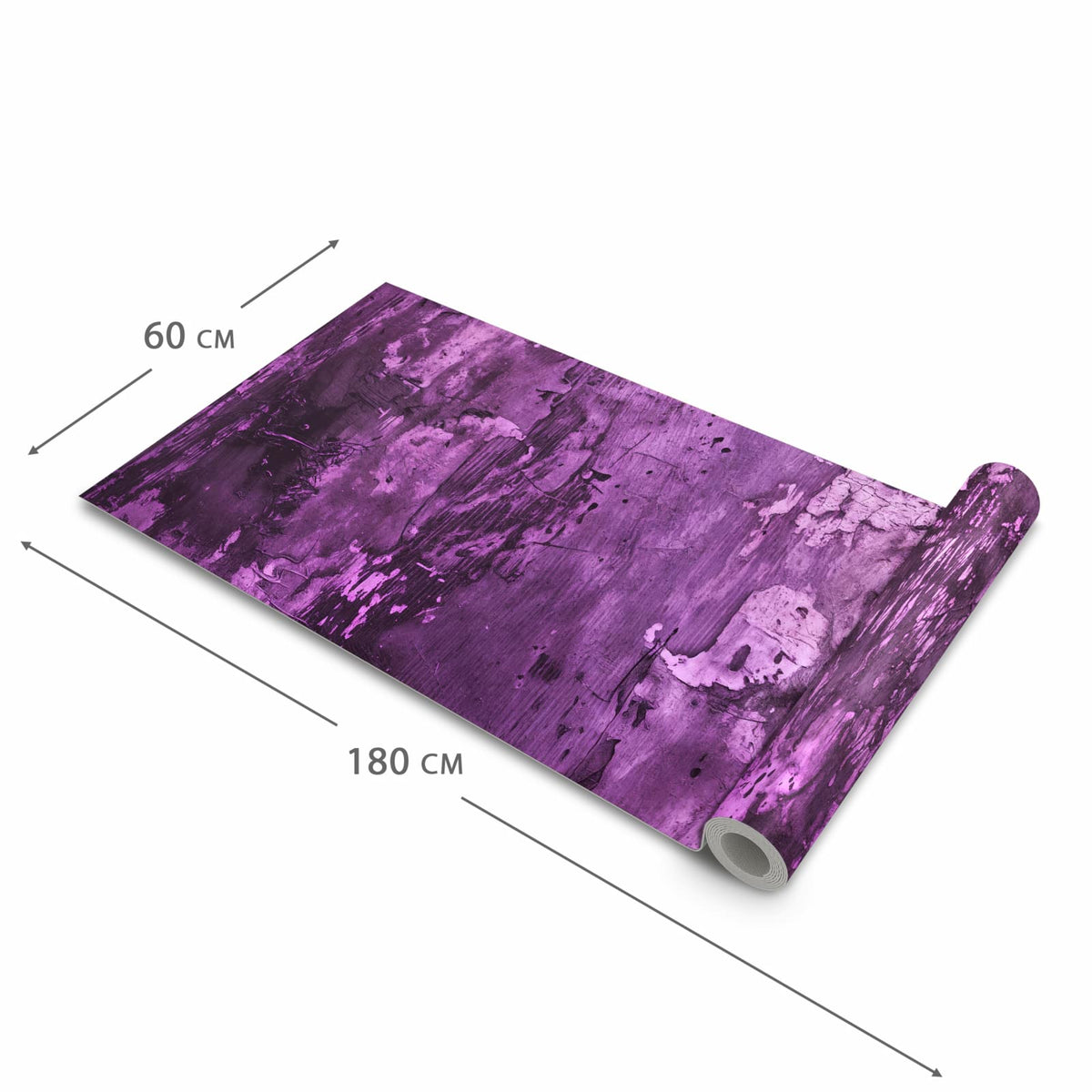Geruchsneutraler Küchenläufer mit Motiv Abstrakte Wand in der Grösse 60x90 cm