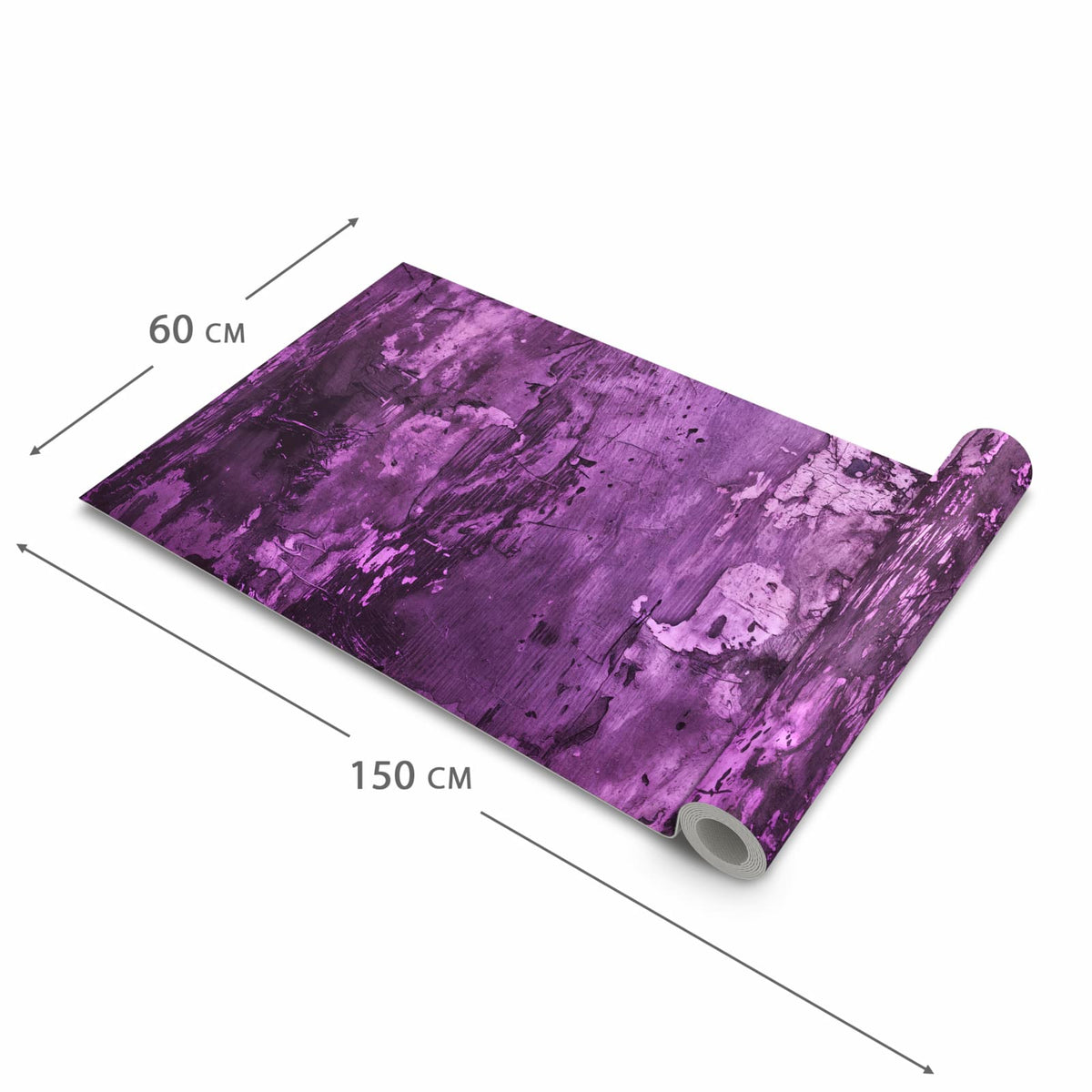 Schmutzabweisender Küchenläufer mit Motiv Abstrakte Wand in der Grösse 60x90 cm
