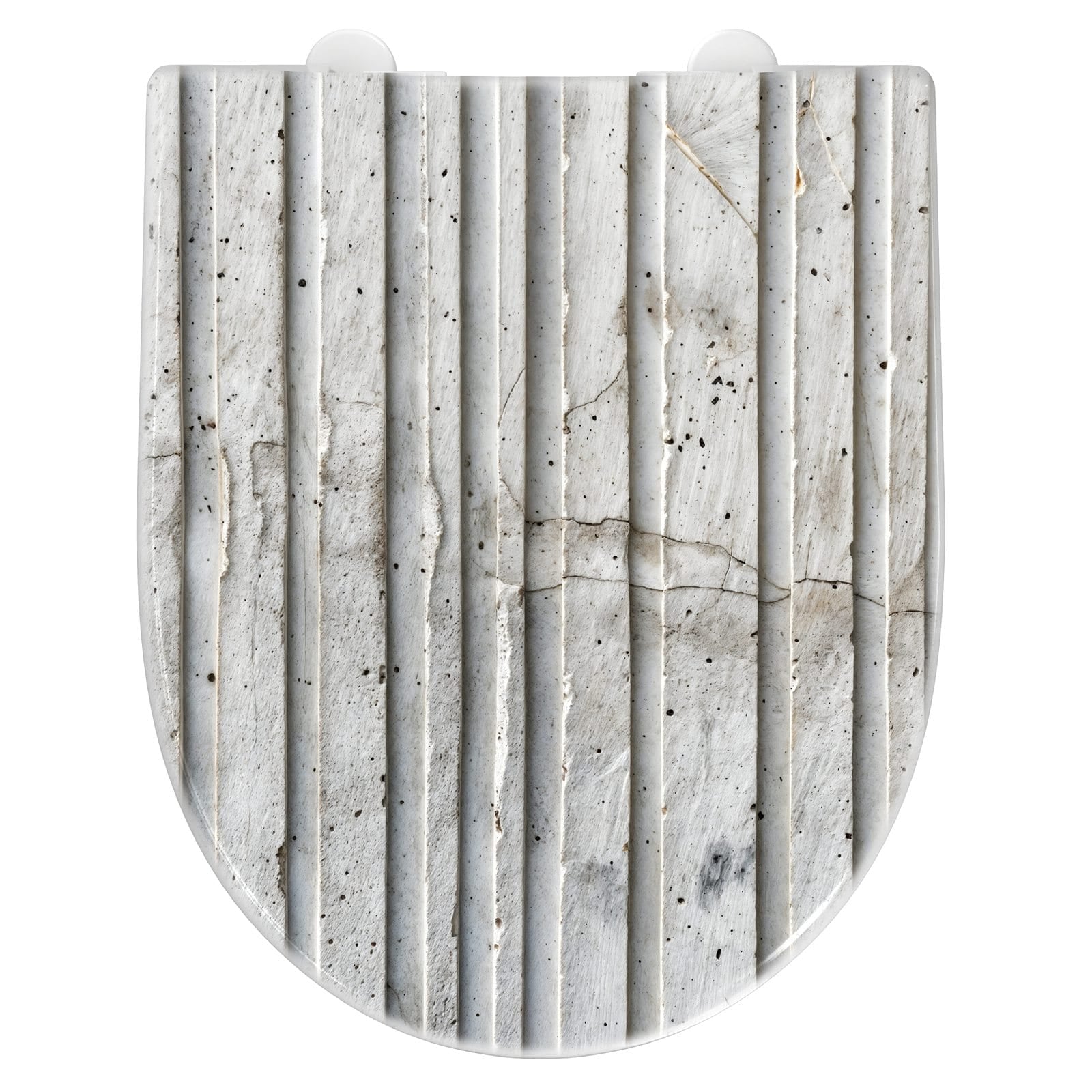 WC-Sitz mit Absenkautomatik Betonstruktur