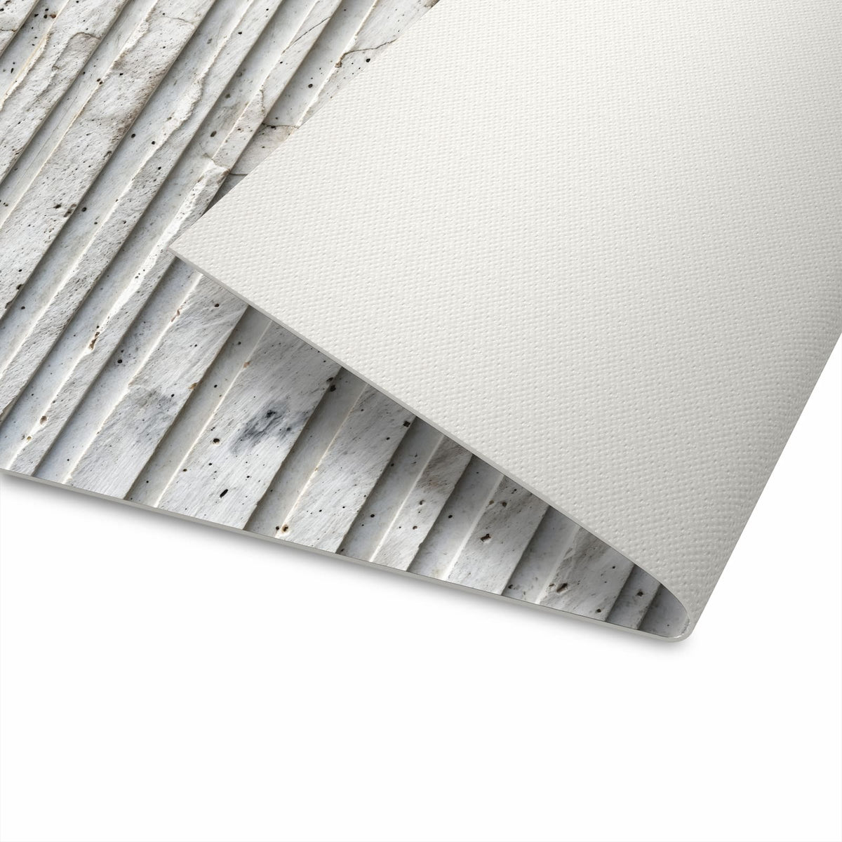 Waschbarer Küchenteppich mit Motiv Betonstruktur auf der Unterseite