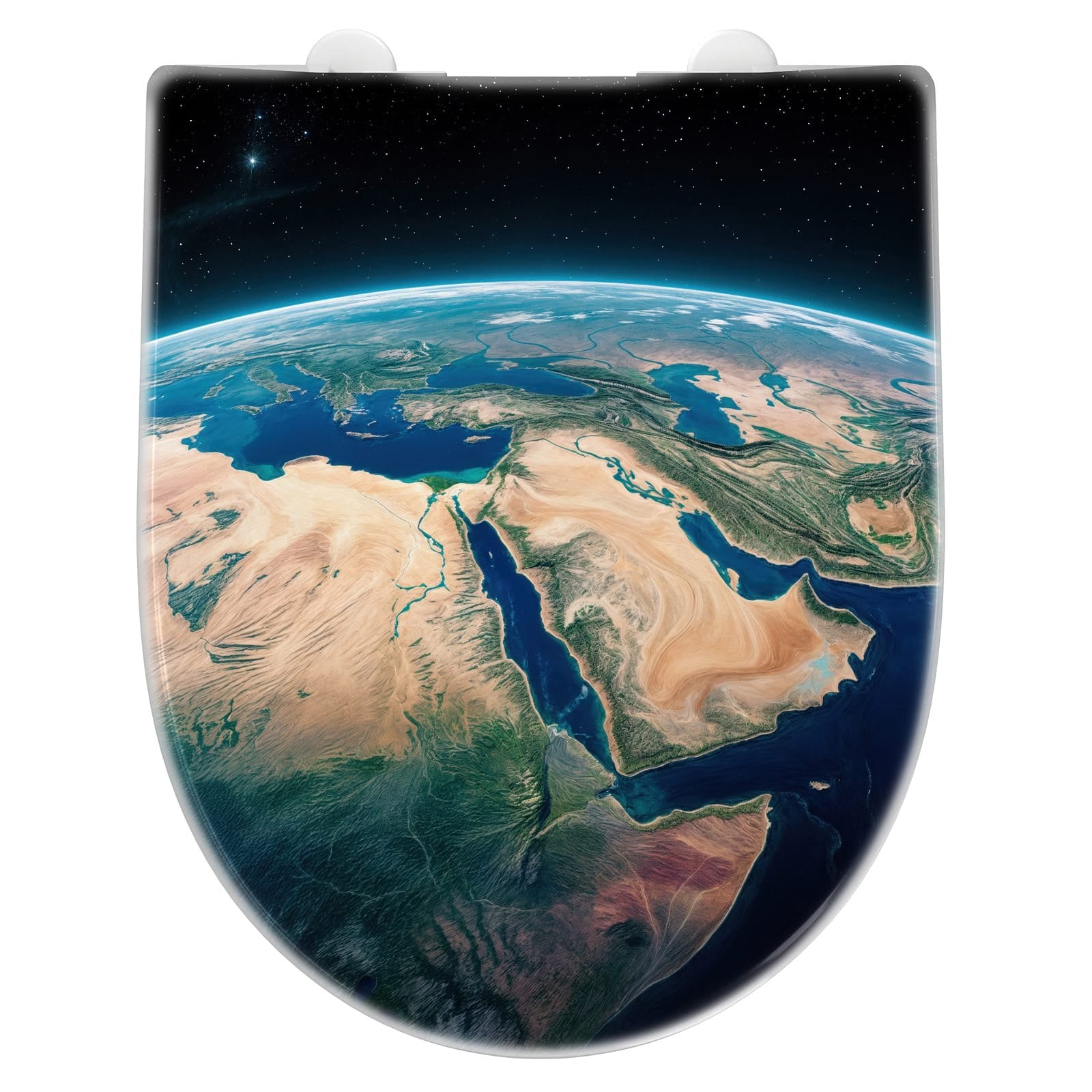 WC-Sitz mit Absenkautomatik Erde aus dem All