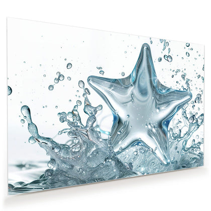 Wandbild mit dem Motiv Stern aus Wasser