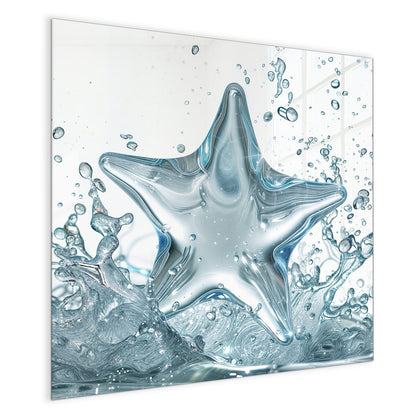 Magnettafel mit dem Motiv Stern aus Wasser