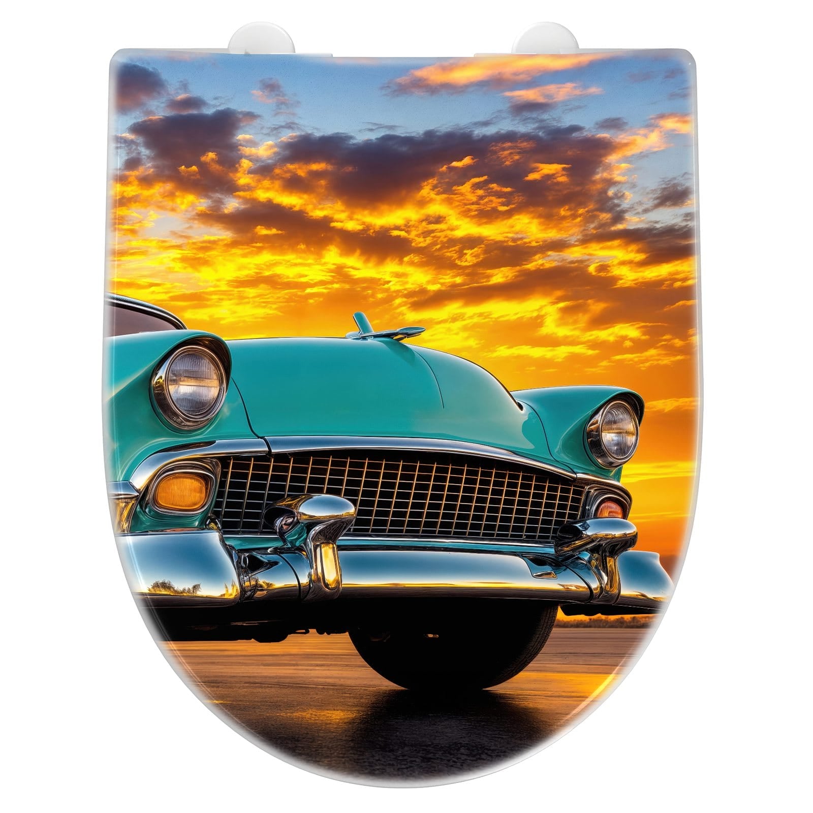 WC-Sitz mit Absenkautomatik Retro Oldtimer