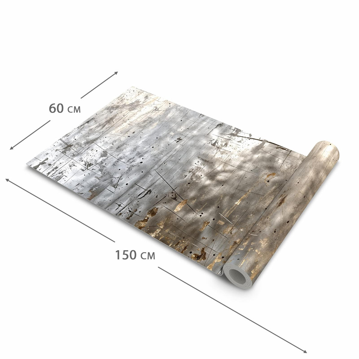 Langlebiger Läufer Eingangsbereich mit Motiv Struktur von Abstrakte in der Grösse 60x150 cm