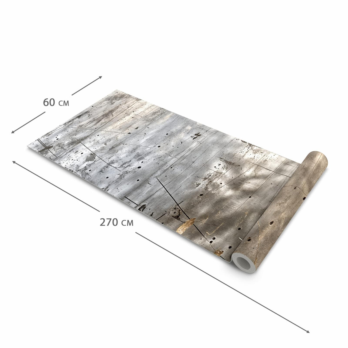 Bodenschonender rutschfester Küchenteppich mit Motiv Struktur von Abstrakte in der Grösse 60x150 cm