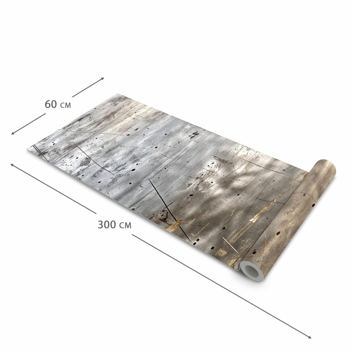 Dünner waschbarer Küchenteppich mit Motiv Struktur von Abstrakte in der Grösse 60x150 cm