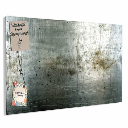 Metall Magnettafel mit dem Motiv Zerkratzter Stahl