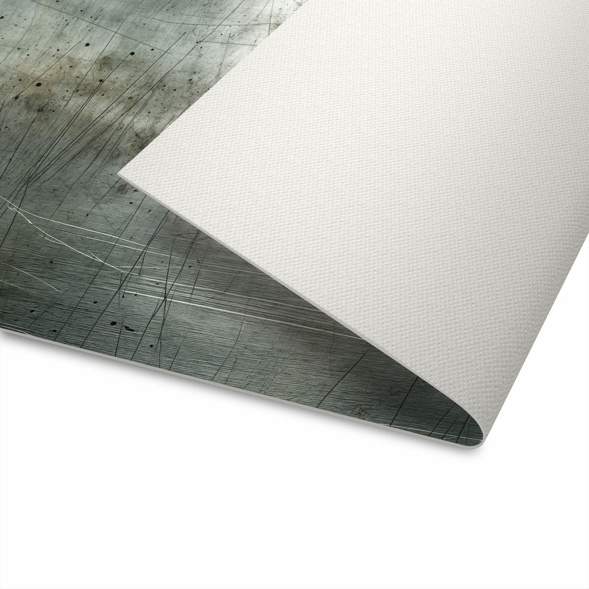 Langlebiger Teppich für die Küche mit Motiv Gebrauchtes Metall auf Unterseite