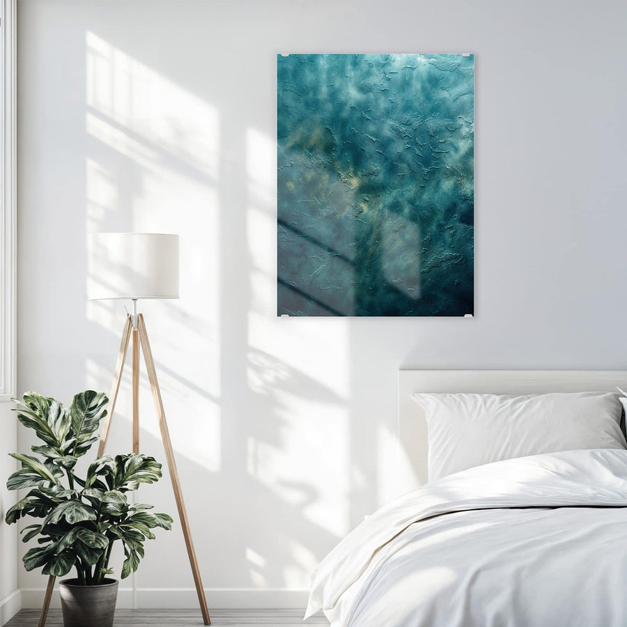Maße Wandbild - Türkise Tiefe - Hochformat