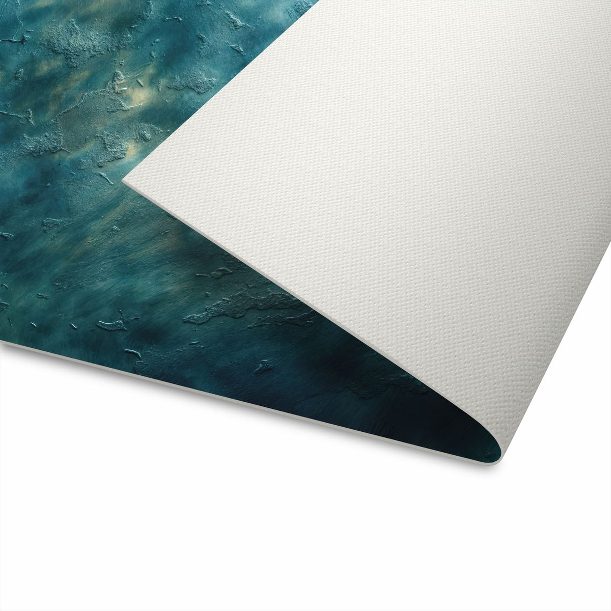 Geruchsneutraler Küchenteppich mit Motiv Texturierte Wand in der Küche