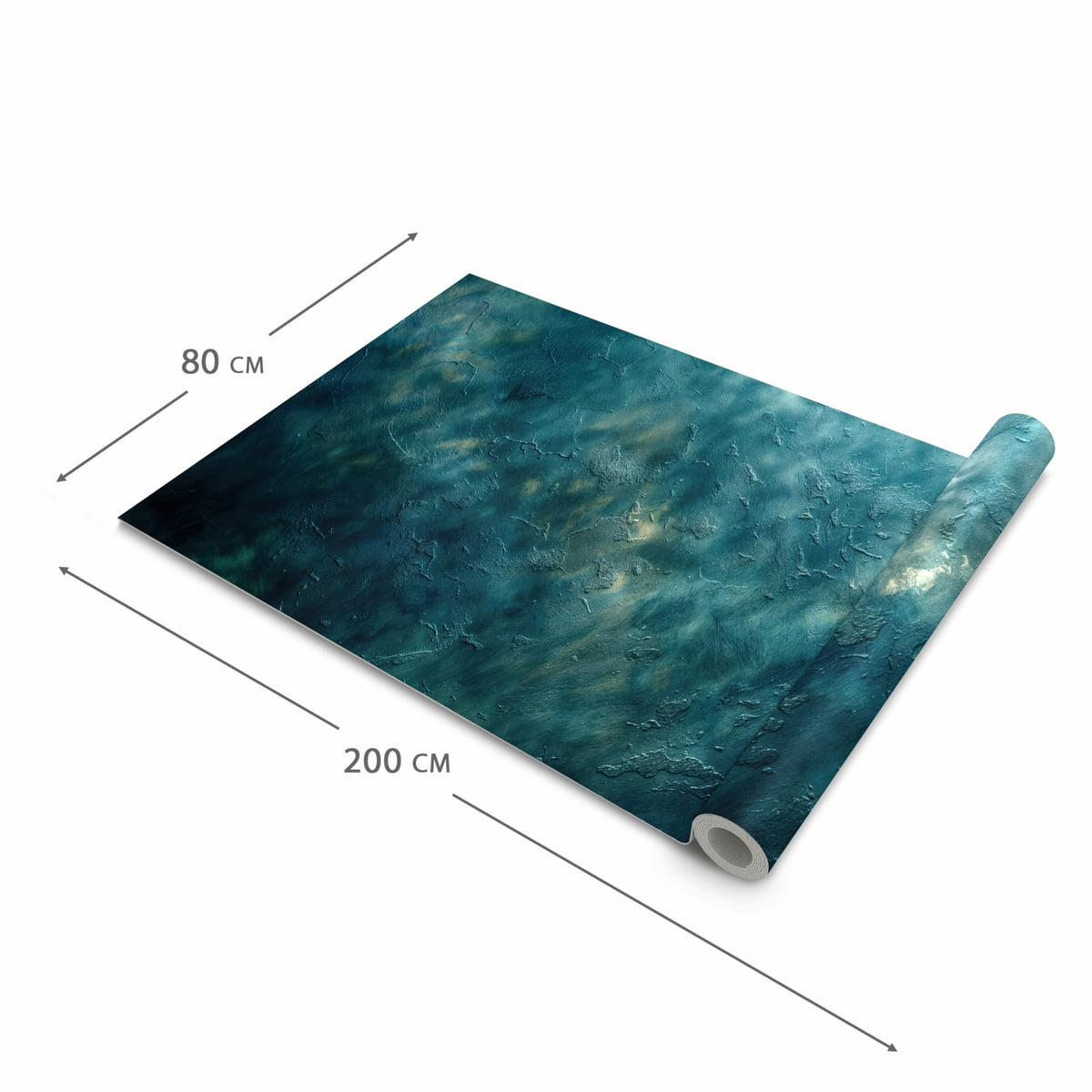 Küchenteppich mit Motiv Texturierte Wand in der Grösse 60x120 cm für sichere Aufbewahrung