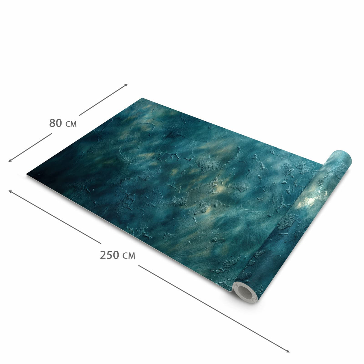 Zeitsparender Küchenteppich mit Motiv Texturierte Wand in der Grösse 60x120 cm