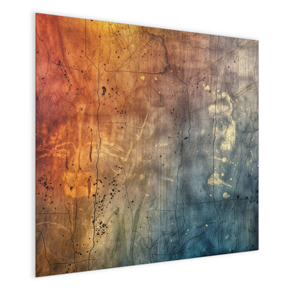 Magnettafel mit dem Motiv Rostrot und Blaugrau