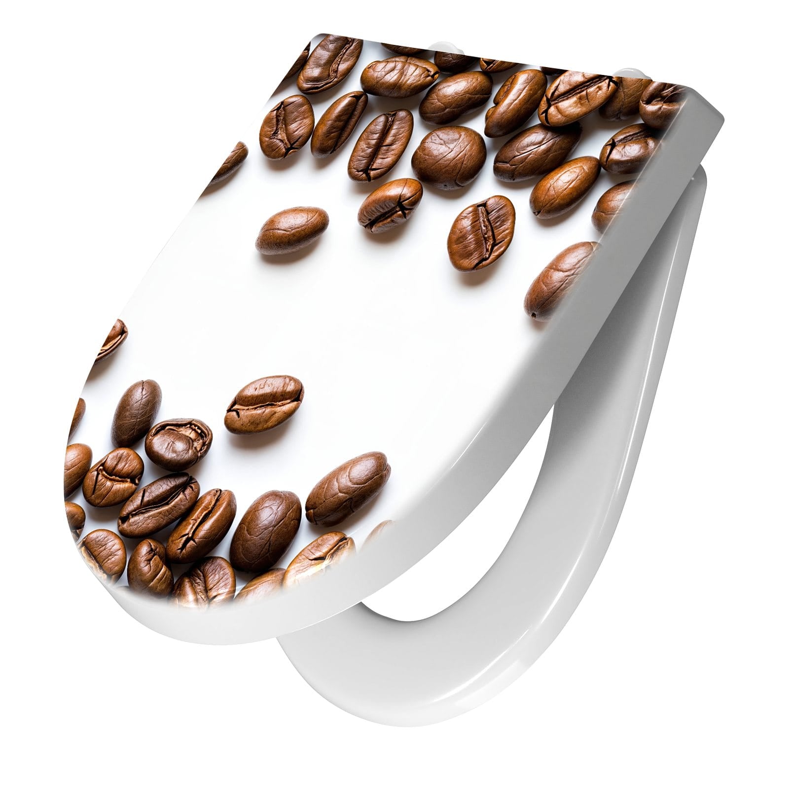 WC-Sitz mit Absenkautomatik Verträumte Kaffeebohnen