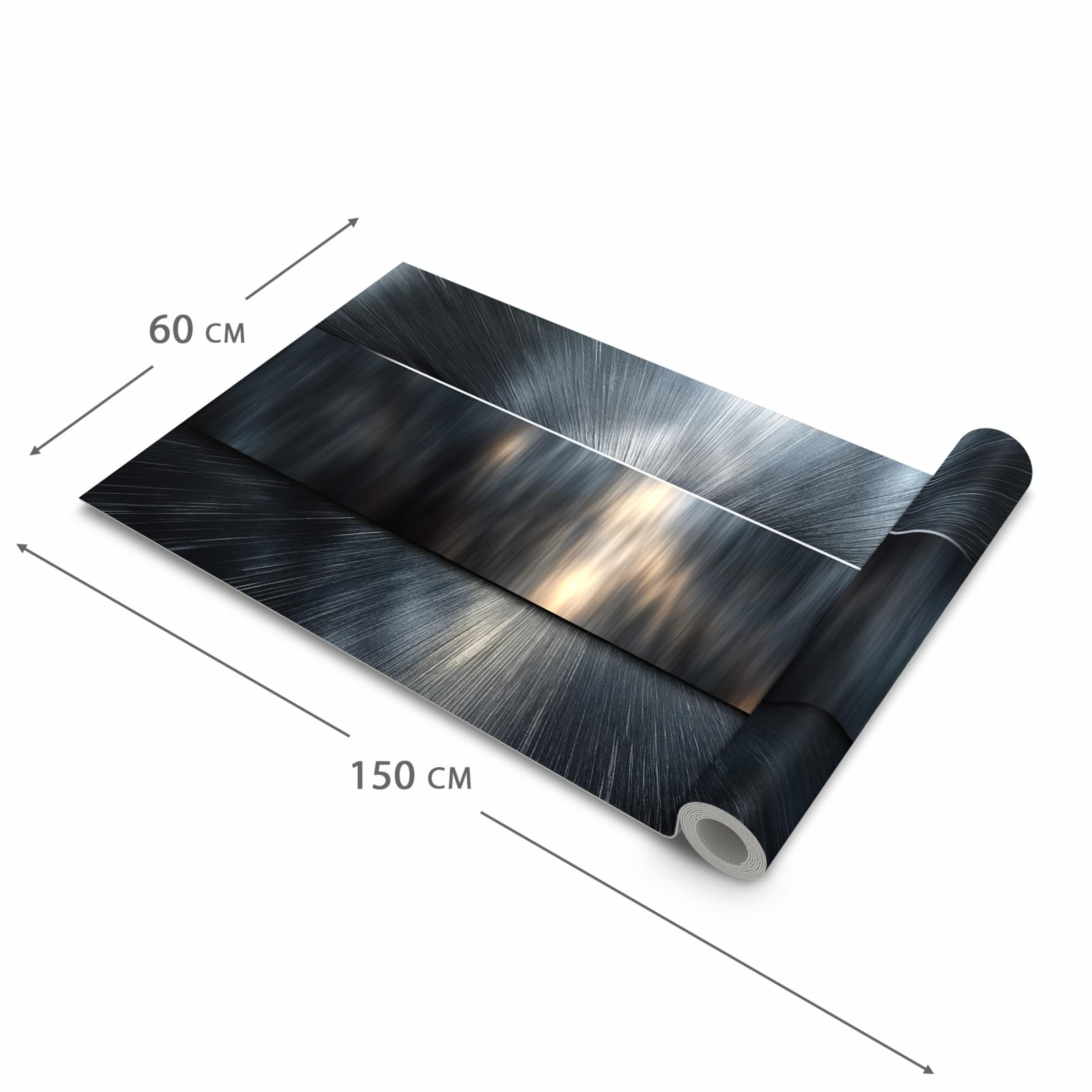 Küchenteppich mit Motiv Energieblitz in der Grösse 80x300 cm für sichere Aufbewahrung