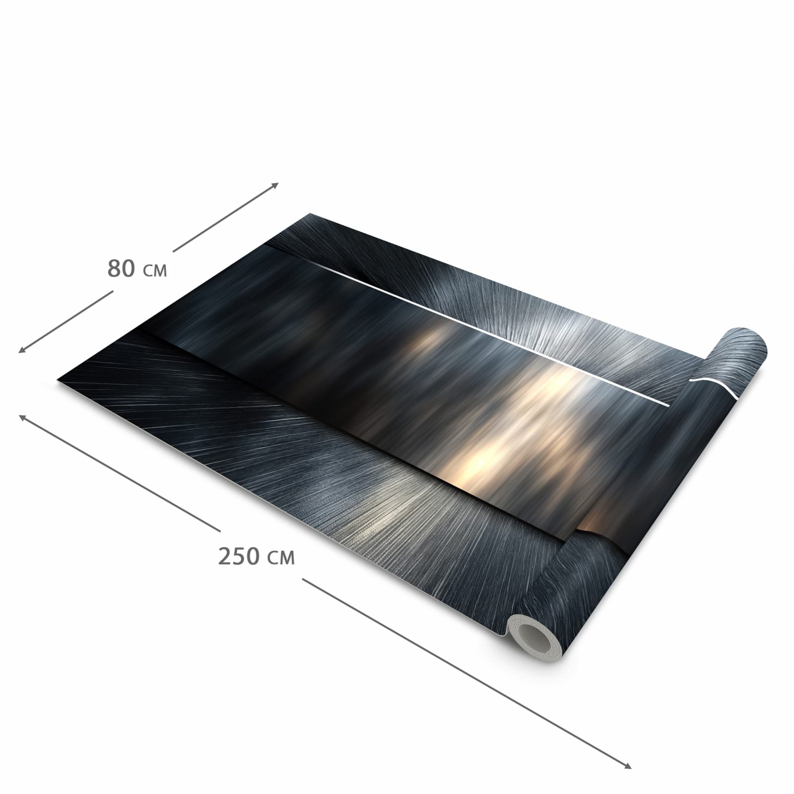 Fleckenresistenter waschbarer Läufer Küche mit Motiv Energieblitz in der Grösse 80x300 cm