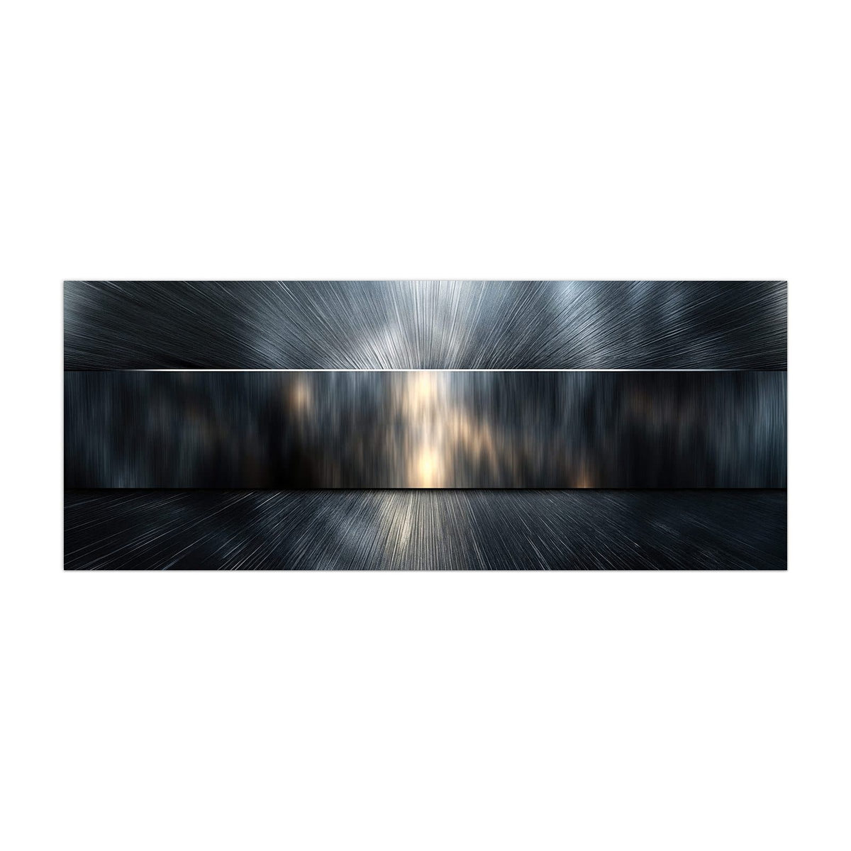 Küchenrückwand aus Glas Silberne Lichtstrahlen im Hochformat, Motiv bildfüllend von vorn