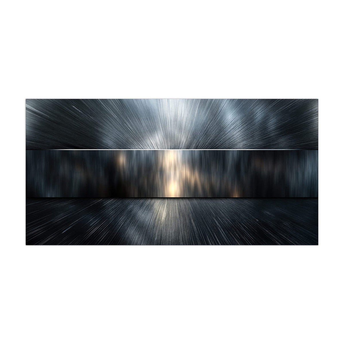 Küchenrückwand aus Glas Silberne Lichtstrahlen im Hochformat, Motiv bildfüllend von vorn
