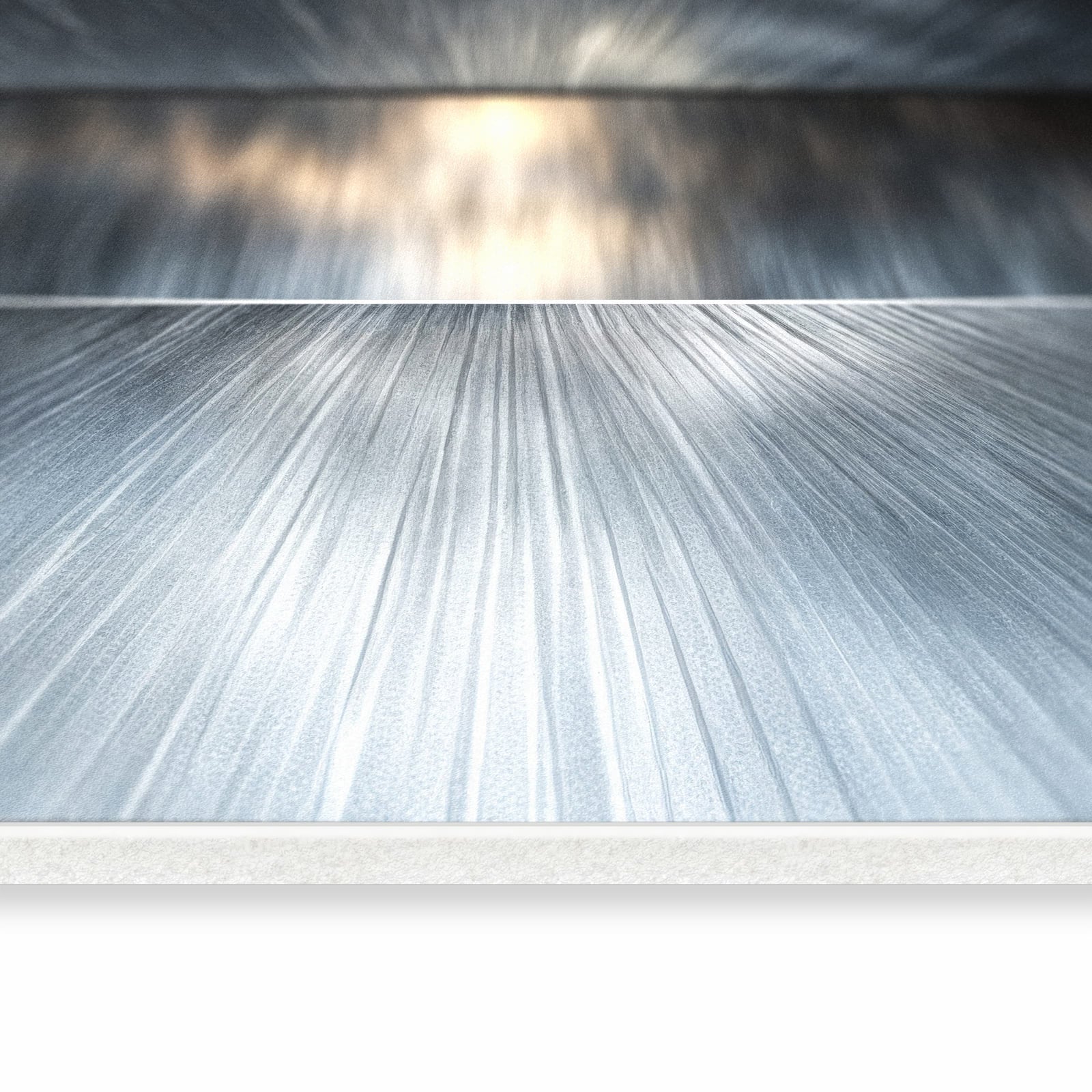 Waschbarer Küchenteppich mit Motiv Energieblitz in seitlicher Ansicht